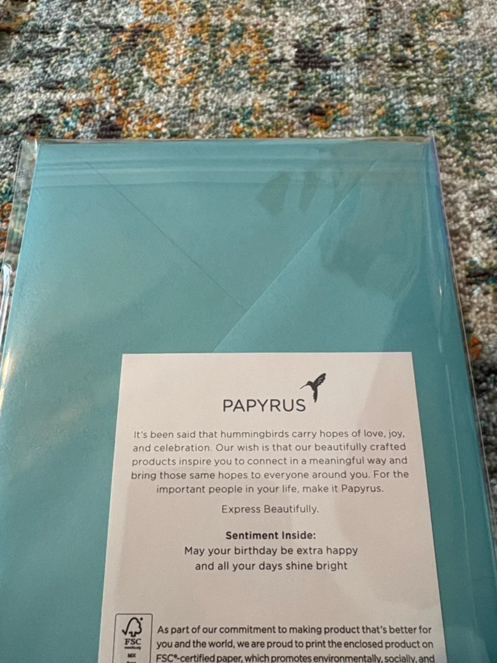🆕Papyrus 3D Beaded Rainbow Cake Birthday Greeting Card